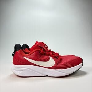 Nike Star Runner 4 Red White Black Running Shoes DX7614-600 Youth Boys Size 2Y